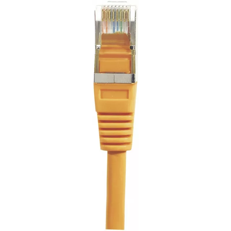Cabo patch Cat6 F/UTP EXERTIS CONNECT, laranja, 3,0 m, Slim Snagless Boot 234130