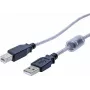 EXERTIS CONNECT Cabo USB 2.0, ficha USB-A macho para ficha USB-B macho, 2,0 m, preto 532535
