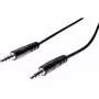 EXERTIS CONNECT Cabo de áudio estéreo 3,5 mm de 5 m, ficha macho para ficha macho, preto 108567