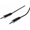 EXERTIS CONNECT Cabo de áudio estéreo 3,5 mm de 5 m, ficha macho para ficha macho, preto 108567