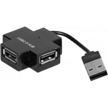 Exertis Connect 021111 Hub USB 2.0 - 4 portas, preto