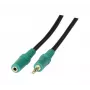 EXERTIS CONNECT Cabo de extensão de áudio estéreo 3,5mm M/F 3,0m preto 108865