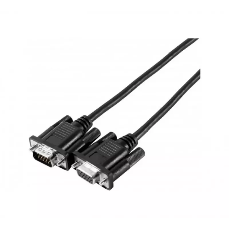 EXERTIS CONNECT Cabo de monitor SVGA Eco, D-Sub HD 15 pinos macho para fêmea, 3,0 m, preto - Cabo de monitor económico para aplicações padrão (117810)