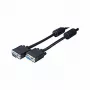 EXERTIS CONNECT Cabo de monitor SVGA, D-Sub HD 15 pinos macho para fêmea, 2,0 m, preto 119800