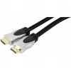 EXERTIS CONNECT Cabo HDMI de alta velocidade com Ethernet, banhado a ouro, entrançado, 1,5 m, preto 127899