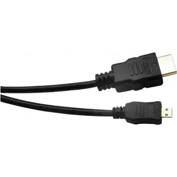 EXERTIS CONNECT cabo Micro-HDMI, High Speed com Ethernet, banhado a ouro, HDMI Type-A a Micro HDMI Type-D, 2,0 m 128495