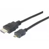 EXERTIS CONNECT cabo Micro-HDMI, High Speed com Ethernet, banhado a ouro, HDMI Type-A a Micro HDMI Type-D, 2,0 m 128495