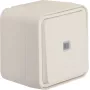 Hager WNC021B botão, saliente, iluminado, 1 NO, IP55, branco polar