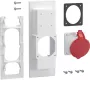 HAGER ZY32CEE universZ tomada de flange CEE 32A 5 polos 400V IP44 vermelho