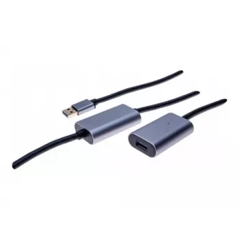 EXERTIS CONNECT cabo de extensão USB 3.0 ativo 10m, ficha macho USB-A a conector fêmea USB-A, 5Gbps, preto 149264