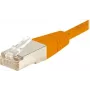 EXERTIS CONNECT cabo de rede CAT.6 F/UTP, laranja, 0,5 m, Slim Snagless 234100