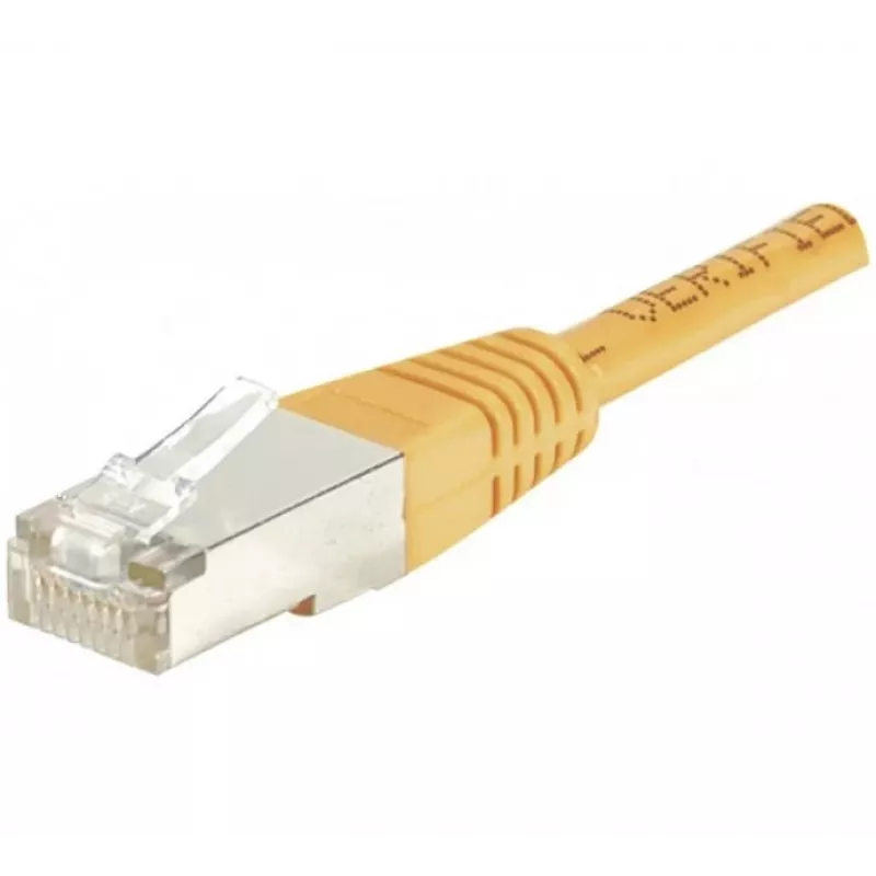 EXERTIS CONNECT cabo de rede CAT.6 F/UTP, laranja, 0,5 m, Slim Snagless 234100