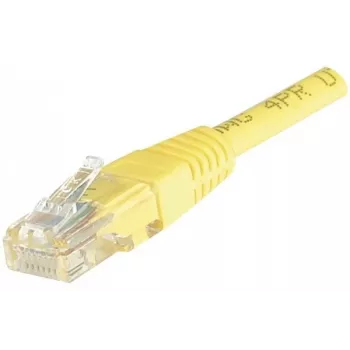 EXERTIS CONNECT cabo de rede Cat6 U/UTP, RJ45, amarelo, 1,5 m, Snagless EXC245740