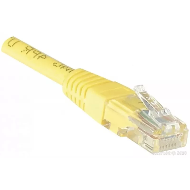 EXERTIS CONNECT cabo de rede Cat6 U/UTP, RJ45, amarelo, 1,5 m, Snagless EXC245740