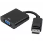 Exertis Connect adaptador DisplayPort 1.2 para VGA com áudio estéreo, ativo, ficha macho DisplayPort a conector fêmea VGA, preto (127370)