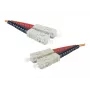Exertis Connect cabo de rede de fibra ótica SC/UPC a SC/UPC multimodo duplex, OM2 50/125µm, LSZH, 1m, laranja 392691