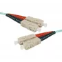 Exertis Connect cabo de rede de fibra ótica OM3 SC duplex a SC duplex, aqua, 30 m 392759
