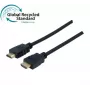 Cabo Exertis Connect HDMI 2.0 High Speed, 4K, ficha HDMI Type-A macho para ficha HDMI Type-A macho, banhado a ouro, preto, 3,0 m 127982