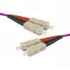 Cabo de patch de fibra ótica Exertis Connect OM4, SC duplex para SC duplex, UPC, 20 m, 50/125 µm, HD, 2 mm 392818