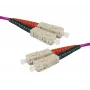 Cabo de patch de fibra ótica Exertis Connect OM4, SC duplex para SC duplex, UPC, 20 m, 50/125 µm, HD, 2 mm 392818