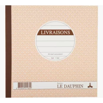 Livro de guias de remessa Le Dauphin, 210 x 210 mm, duplicado (1162D) - 1 livro