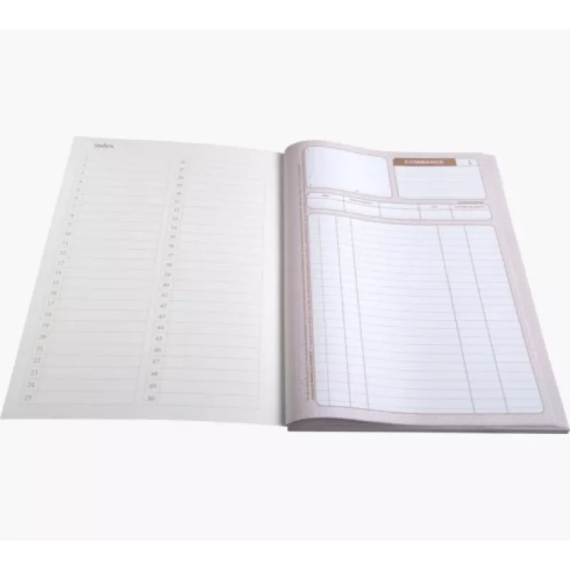 Formulários de encomenda Le Dauphin Manifold Commandes A4 com cópia, 2 partes, autocopiativo, 297 x 210 mm, 50 conjuntos por bloco 1272D