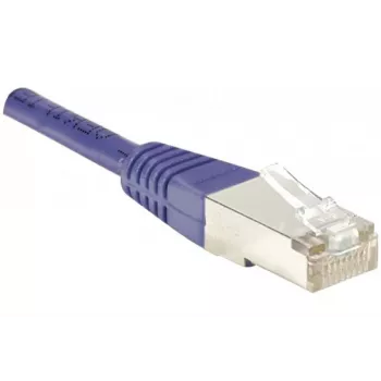 Cabo de patch Exertis Connect Cat6 F/UTP, violeta, 1,0 m, Slim Snagless Boot 234170