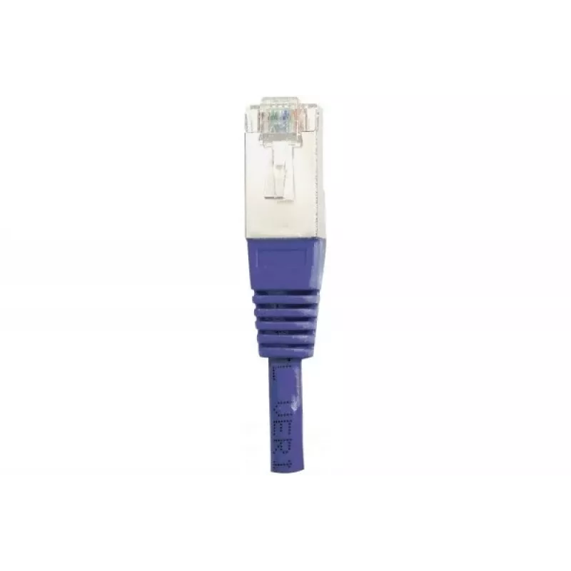 Cabo de patch Exertis Connect Cat6 F/UTP, violeta, 1,0 m, Slim Snagless Boot 234170