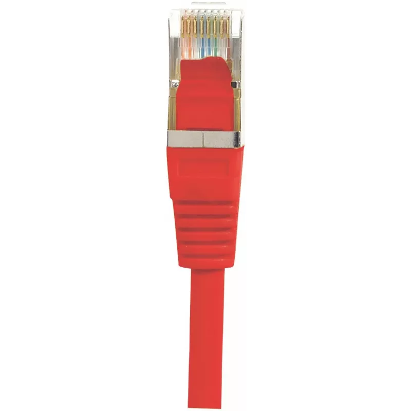 Cabo de patch EXERTIS CONNECT Cat.6 F/UTP, vermelho, 1,0 m, Slim Snagless Boot 842103