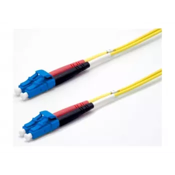 Cabo de patch de fibra ótica monomodo Ekivalan OS2 LC/LC duplex 0,5m amarelo COZ008LCLC2SJ0005A