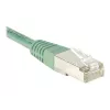 Cabo de patch EXERTIS CONNECT Cat.6 F/UTP, 7m, verde, Slim Snagless 244570