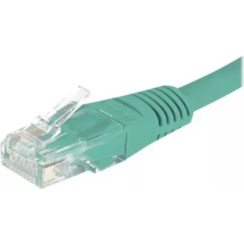 Cabo de patch EXERTIS CONNECT Cat6 U/UTP, 5m, verde, RJ45, proteção da patilha 244750