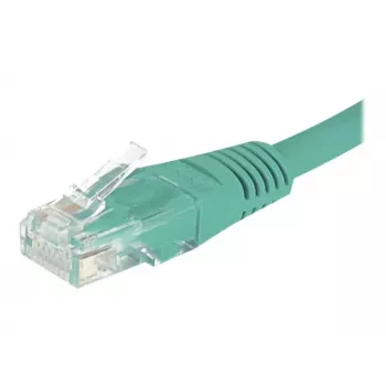 Cabo de patch EXERTIS CONNECT Cat6 U/UTP, 5m, verde, RJ45, proteção da patilha 244750