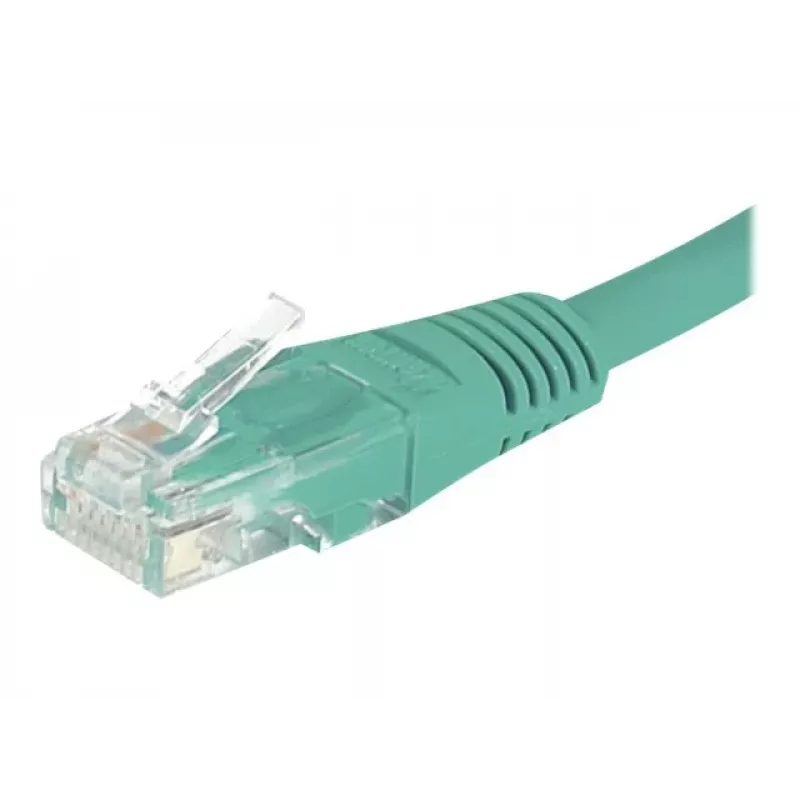 Cabo de patch EXERTIS CONNECT Cat6 U/UTP, 5m, verde, RJ45, proteção da patilha 244750