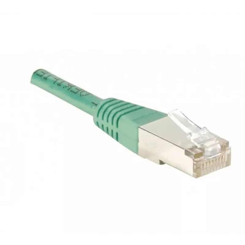 Cabo de patch EXERTIS CONNECT CAT.5e F/UTP, verde, 1,0 m, Snagless-Boot fino 847152
