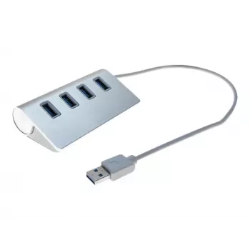 Hub USB 3.0 de 4 portas Exertis Connect - Desktop - preto 021312
