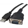Cabo adaptador Exertis Connect 040341 USB Type-A para DB-9 RS-232 série, 1 m, preto