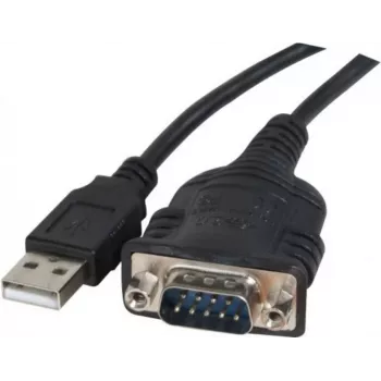 Cabo adaptador Exertis Connect 040341 USB Type-A para DB-9 RS-232 série, 1 m, preto