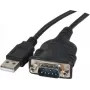 Cabo adaptador Exertis Connect 040341 USB Type-A para DB-9 RS-232 série, 1 m, preto