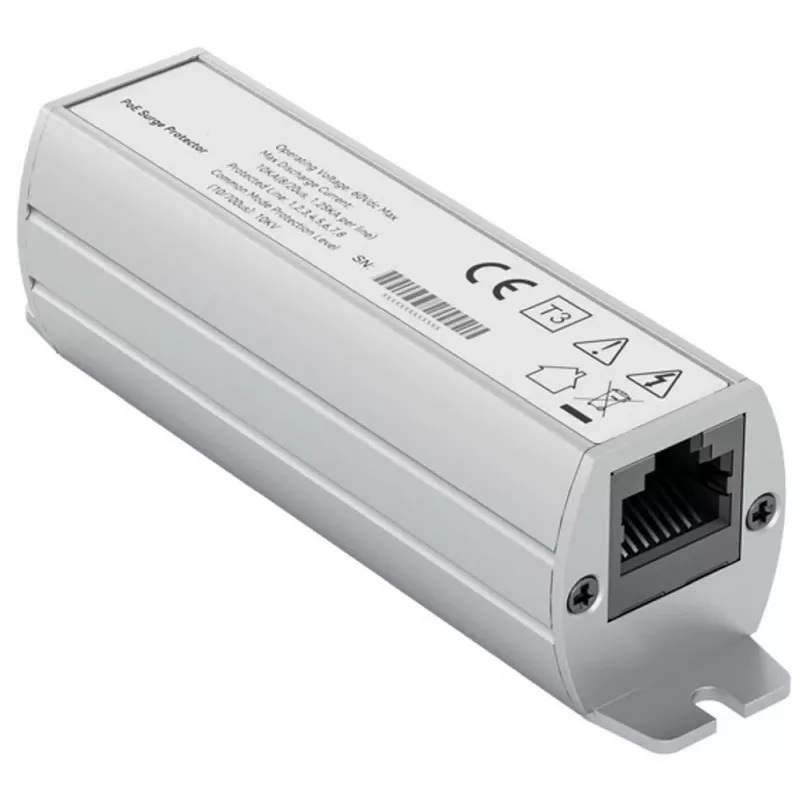 Exertis Connect Cat.6A proteção contra sobretensão RJ45, interior, caixa metálica, 10Gbps, PoE+ 253187