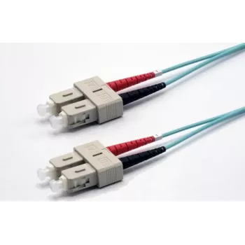 Ekivalan cabo de patch de fibra ótica OM3 duplex SC/SC 1m aqua COZOM3DCDC2SA0010A