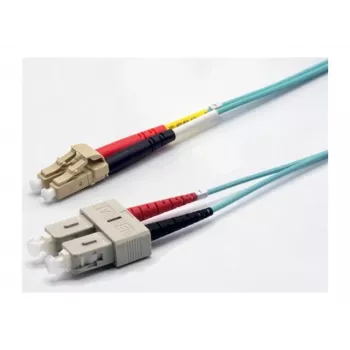 Ekivalan cabo de patch de fibra ótica OM3 duplex LC/SC 2m aqua COZOM3DCLC2SA0020A