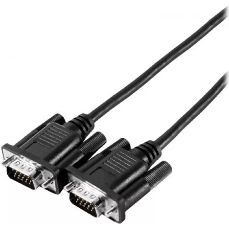 EXERTIS CONNECT cabo de monitor SVGA Eco, HD D-Sub 15 pinos ficha-ficha, 2,0 m, preto 117700