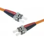 Exertis Connect cabo de patch de fibra ótica ST/UPC multimodo duplex OM2 3m laranja 392713