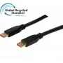 Exertis Connect cabo DisplayPort 2.1, 80 Gbit/s, UHBR20, 4:4:4, GRS, ficha DisplayPort para ficha DisplayPort, 1,0 m 127241