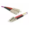 EXERTIS CONNECT cabo de patch de fibra ótica Eco, 50/125 µm, fibra OM4, ficha SC duplex/ficha LC duplex, violeta erika, 3,0 m polimento UPC UPC (392803)
