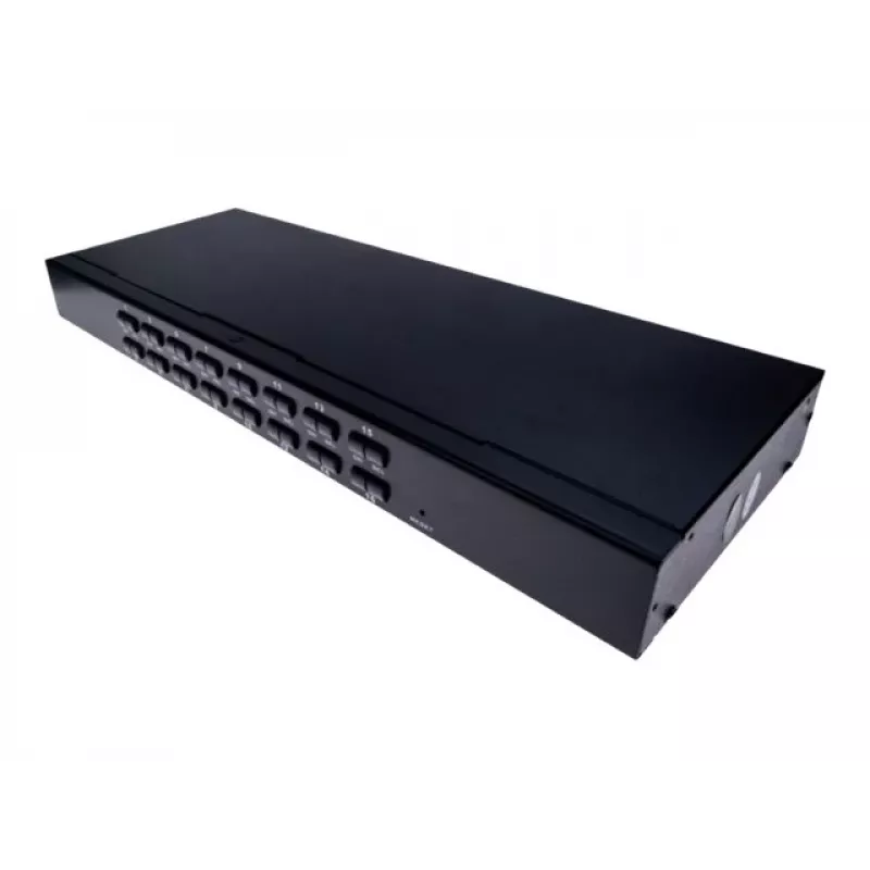 Comutador KVM USB/PS/2 de 16 portas EXERTIS CONNECT com OSD e acesso remoto IP 66310