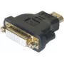 Adaptador HDMI para DVI-I EXERTIS CONNECT, ficha HDMI macho para conetor fêmea DVI-I 24+5, preto 127951