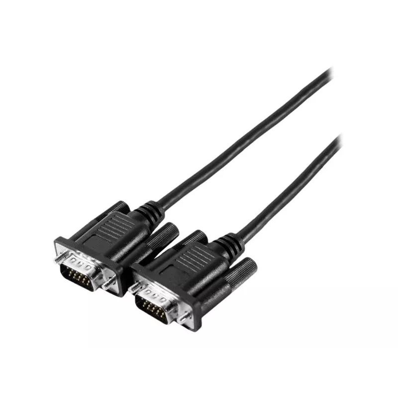 Cabo de monitor SVGA Eco EXERTIS CONNECT, D-Sub HD de 15 pinos macho-macho, 10,0 m, preto 117740