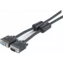 Cabo de monitor SVGA EXERTIS CONNECT, D-Sub HD de 15 pinos macho/fêmea, 10,0 m, preto 119840